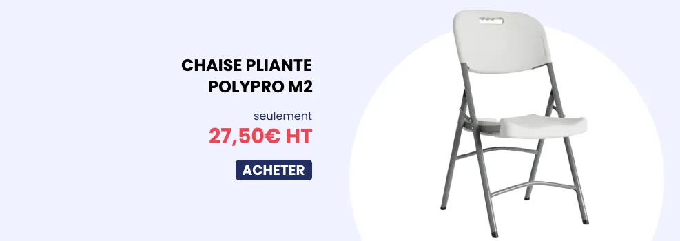 Chaise pliante en polypro M2